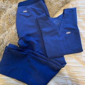 FIGS Denim Scrub Set